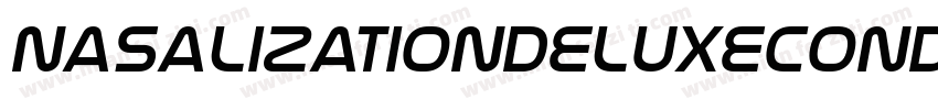 NasalizationDeluxeCond Italic字体转换